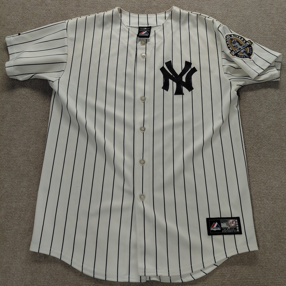Authentic MLB New York Yankees Mariano Rivera #42 Baseball Jersey Patch Youth XL